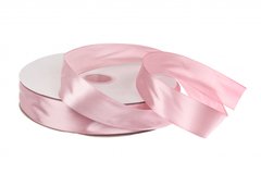 Лента атласная нежно-розовая (135) 2,5 см