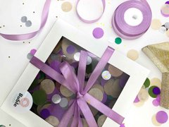 Готовая коробка для подарков с конфетти Violet Mood box