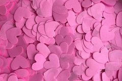Конфеті тішью сердечки рожеві 1,5 см (02) 20 г