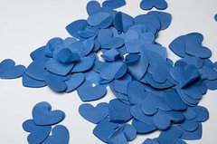 Конфетти тишью сердечки серо-голубые (57) 20 г