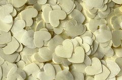 Конфетти тишью сердечки ванильные 1,5 см (31) 20 г