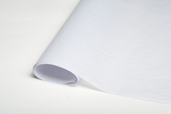 Водостійкий папір тішью білий (59) 50х70 см - 10 листів