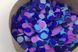 Конфеті тішью кружечки фіолетово-синій Mix (532) 20 г