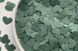 Конфетти тишью сердечки зеленые 1,5 см (193) 20 г