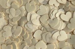 Конфетти тишью сердечки пастельные 1,5 см (60) 20 г