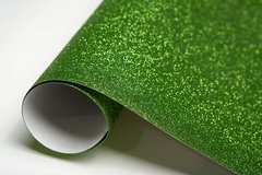 Картон с глиттером, светло-зеленый (23) 25х35 см