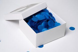 Конфетти тишью кружочки сапфировые (50) 20 г