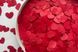 Конфеті тішью сердечки червоні насичені 1,5 см (40) 20 г