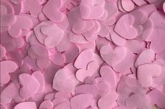 Конфетти тишью сердечки розовые 1,5 см (04) 20 г