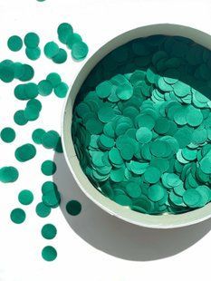 Конфеті тішью кружечки хвойні 1,5 см (28) 20 г