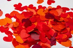 Конфеті тішью сердечки червоний Mix (1024) 20 г