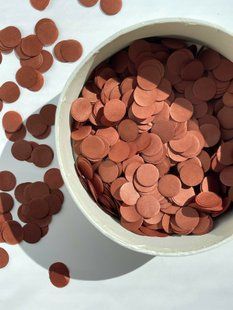 Конфеті тішью кружечки шоколад 1,5 см (34) 20 г