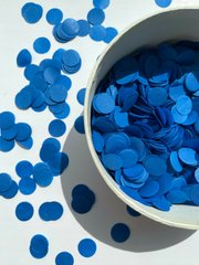 Конфетти тишью кружочки светло-синие 1,5 см 20 г (50)