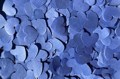 Конфеті тішью сердечки темно-голубі 1,5 см (173) 20 г