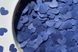 Конфетти тишью сердечки темно-голубые 1,5 см (173) 20 г