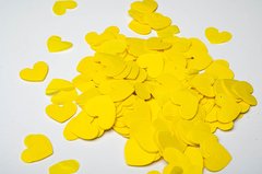 Конфеті тішью сердечки жовтий (11) 20 г