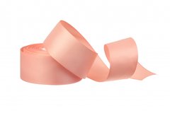Репсова стрічка рожево-персикова (215) 4 см