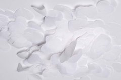 Конфетти тишью сердечки Белые 2,5 см (59) 20 г