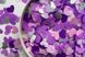 Конфеті тішью сердечки Mix фіолетовий 1,5 см (708) 20 г
