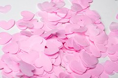 Конфетти тишью сердечки светло-розовые (04) 20 г