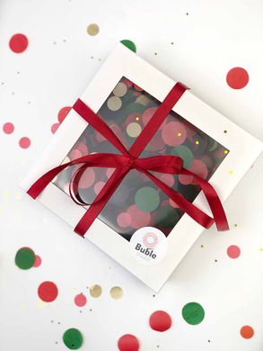 Подарочная коробка с конфетти RED  Mood Box