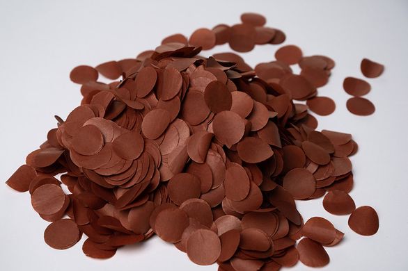 Конфетти тишью кружочки шоколад (34) 20 г