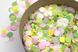 Конфеті тішью кружечки салатово-рожевий Mix (533) 20 г