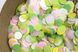 Конфетти тишью кружочки салатово-розовый Mix (533) 20 г