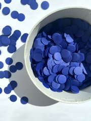 Конфеті тішью кружечки темно-сині 1,5 см (51) 20 г