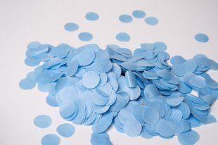 Конфетти тишью кружочки нежно-голубые (55) 20 г