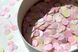 Конфеті тішью кружечки блідо-рожевий Mix (543) 20 г