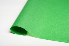 Водостійкий папір тішью зелений (26) 50х70 см - 10 листів