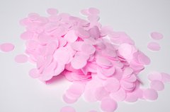 Конфетти тишью кружочки нежно-розовые (04) 20 г