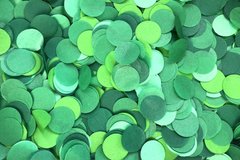 Конфеті тішью кружечки зелений Mix (501) 20 г