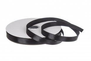 Стрічка атласна чорна (39) 1,2 см