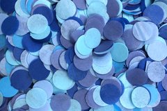 Конфеті тішью кружечки голубий Mix (502) 20 г